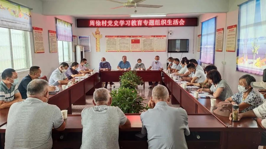 倪涛参加指导连城镇周徐村党支部党史学习教育专题组织生活会